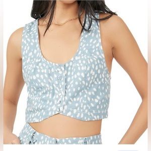 NEW Free People Bennett Top Cropped Vest Top